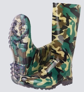 Indcare- Best Army pattern gumboot 14 inch