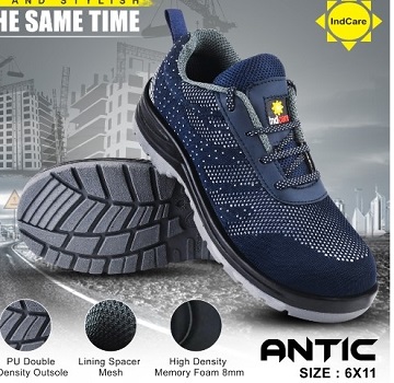 sporty-Safety Shoes-IndCare-PU SOLE SAFETY SHOES